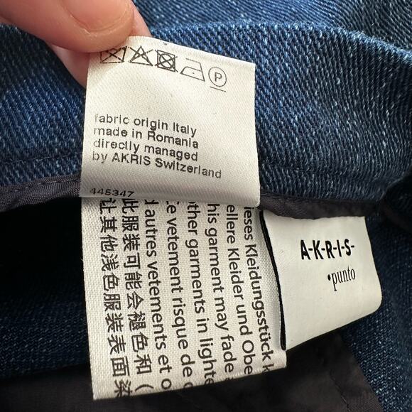 Akris Punto Minata Fringe Ankle Crop Denim Pants 16 - Picture 4 of 10